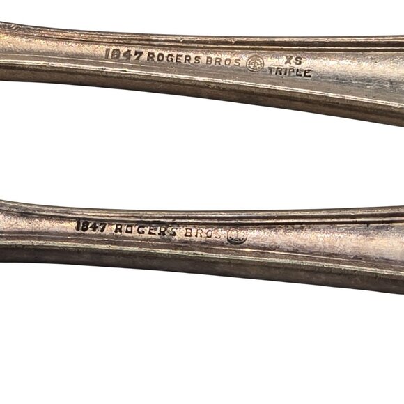 Antique Silver Plated Flatware Set Fork Spoon Butter Knives Elegant JJ3781 - Picture 11 of 14